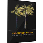 Palm Tree Vegetation Asset VFX 3D Element Model Animated