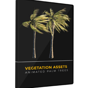 Palm Tree Vegetation Asset VFX 3D Element Model Animated