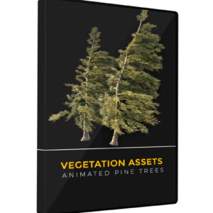 Pine Tree Vegetation Asset VFX 3D Element Model Animated