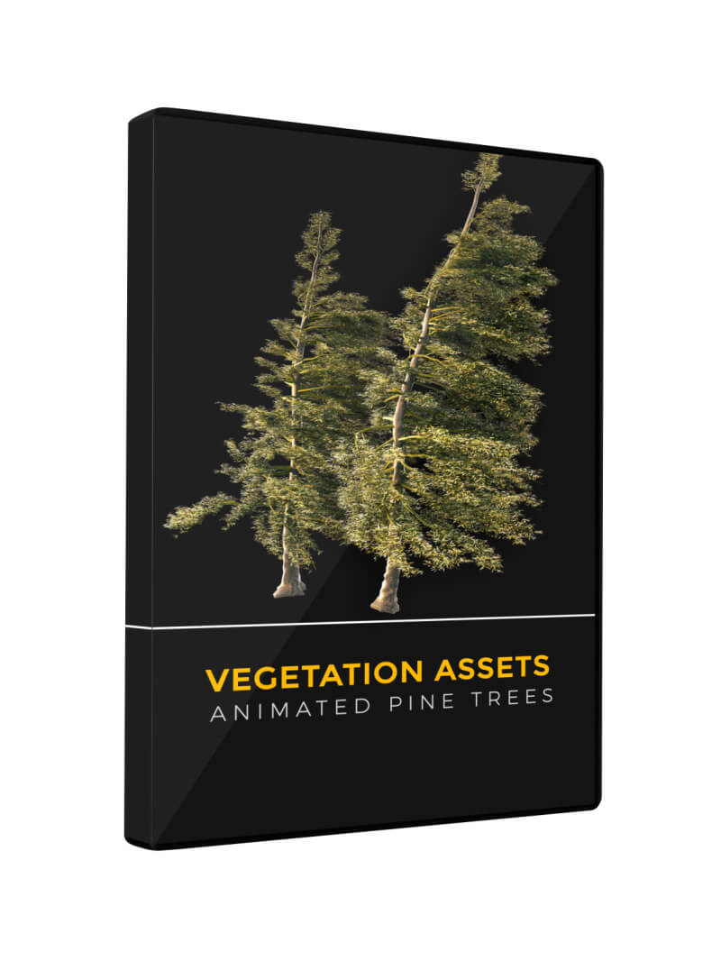 Pine Tree Vegetation Asset VFX 3D Element Model Animated