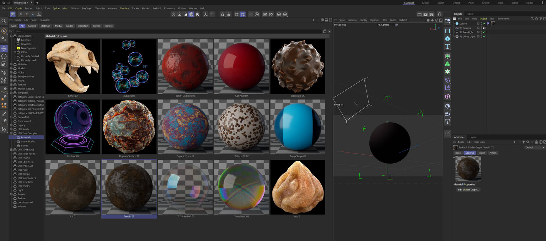 Free RS Material Sampler Redshift Textures