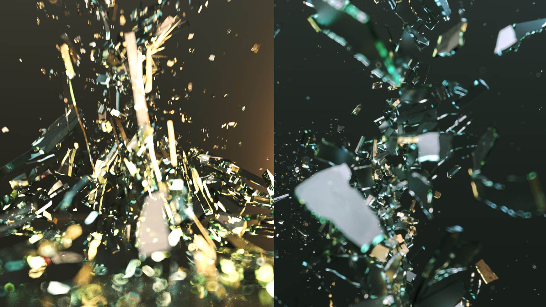 VFX Elements Glass Explosion 3D Animated