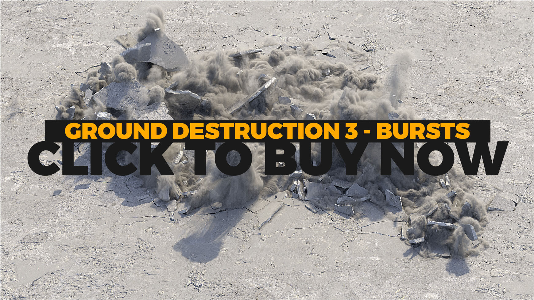 VFX Ground Destruction Bursts 3D Assets