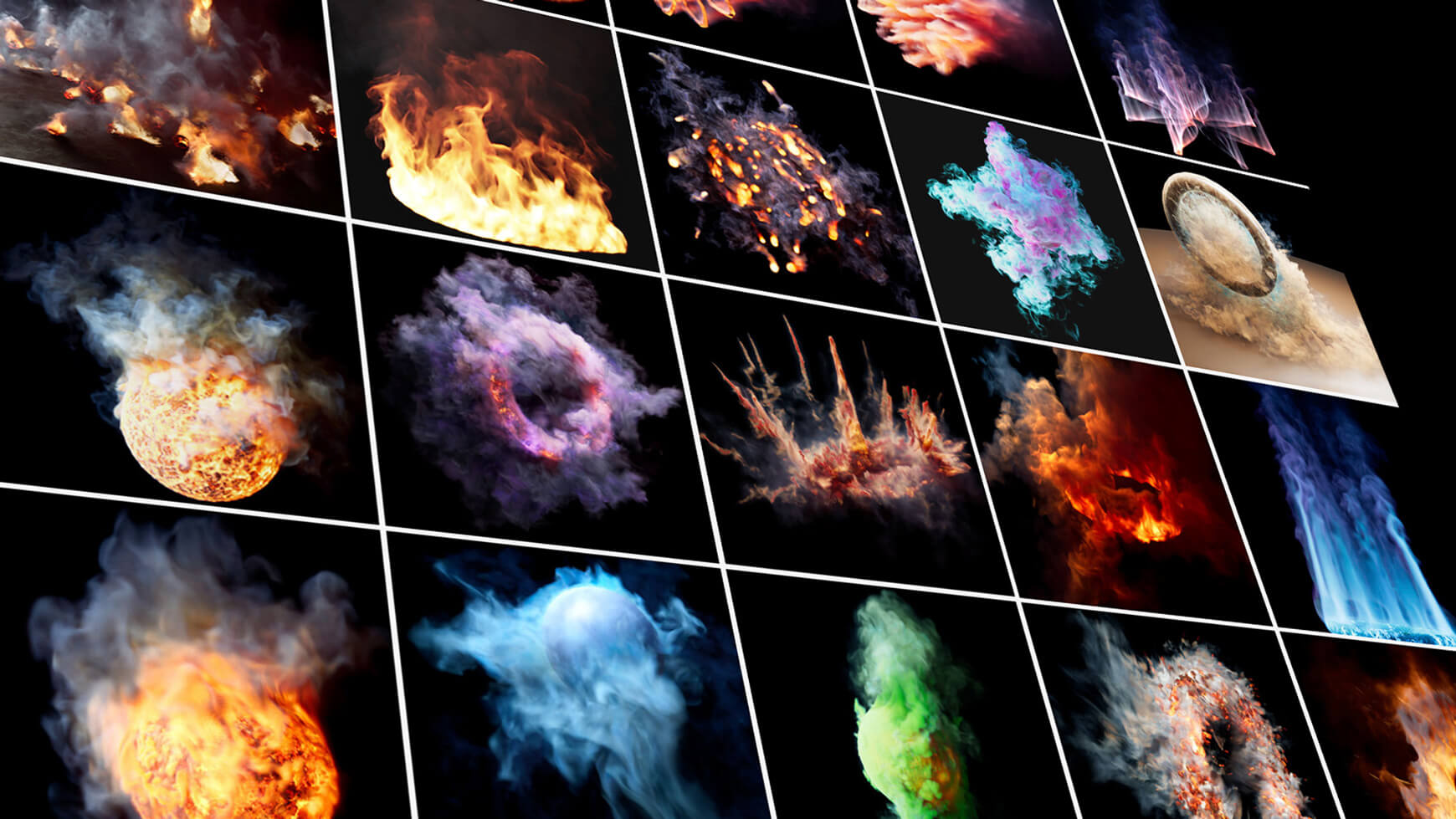 Cinema 4D C4D Pyro VFX 3D Design Asset