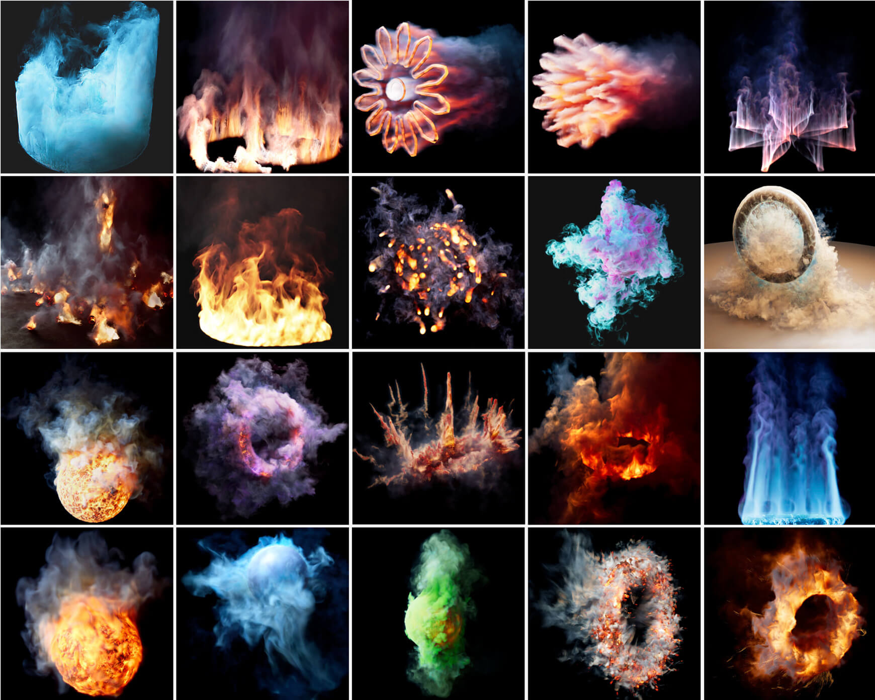 Cinema 4D C4D Pyro VFX 3D Design Asset