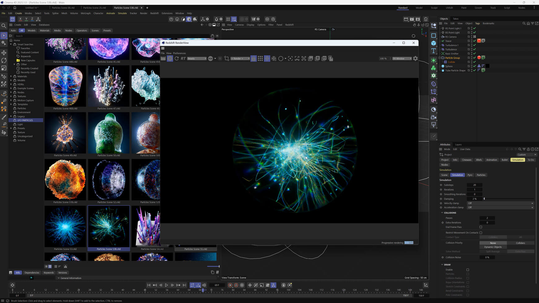 Cinema 4D Particle Pack C4D Redshift Procedural