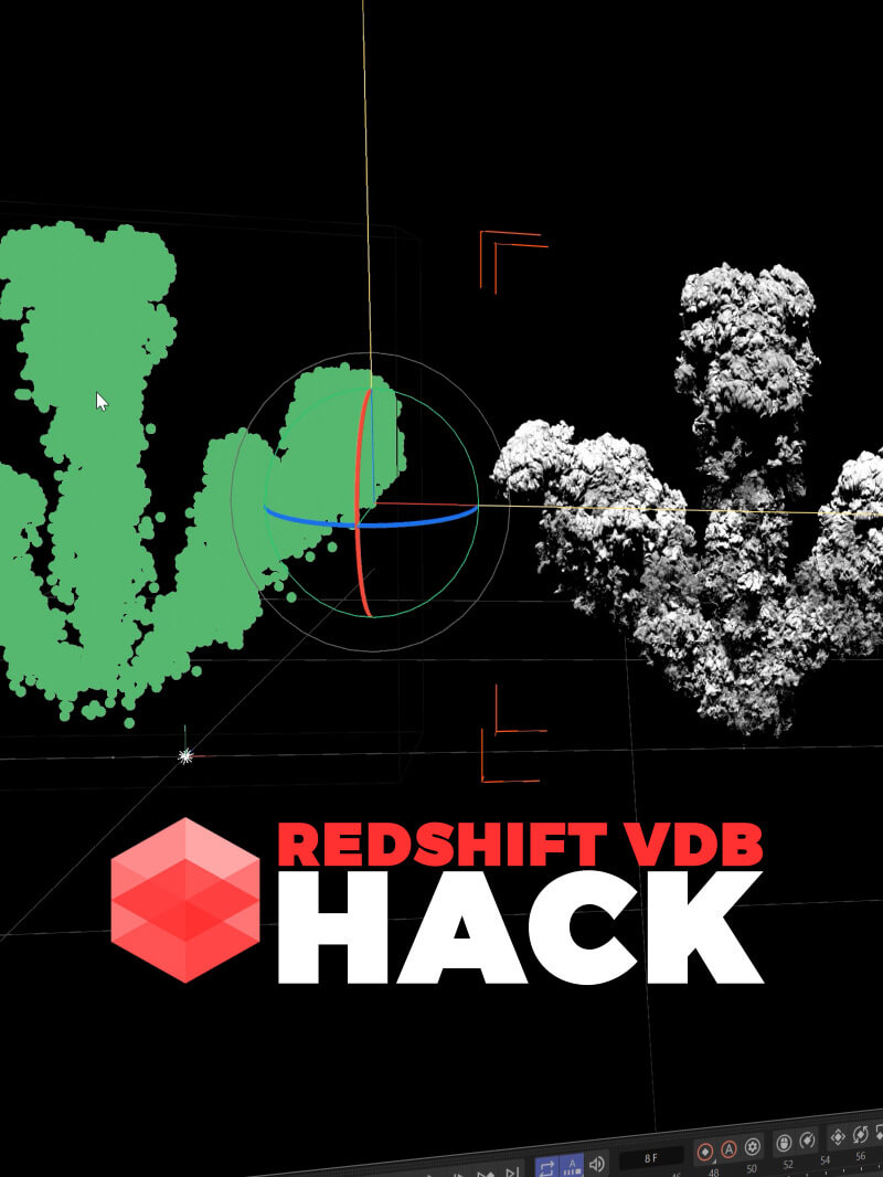 Cinema 4D C4D Tutorial Redshift VDB Volume Loader Hack