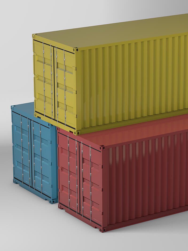 Free 3D Model Cargo Shipping Container