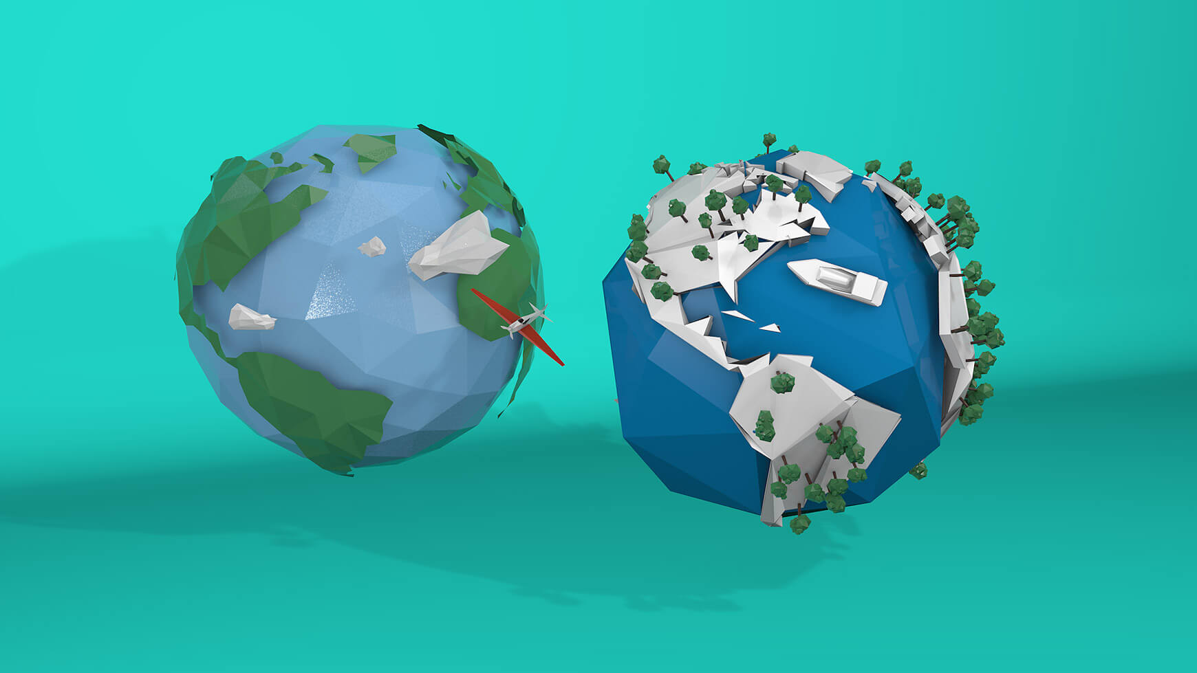 Free 3D Model Low Poly Earth Globe