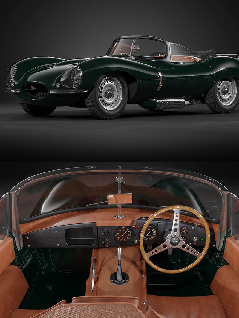 Free Jaguar 3D Model 1957 XKSS