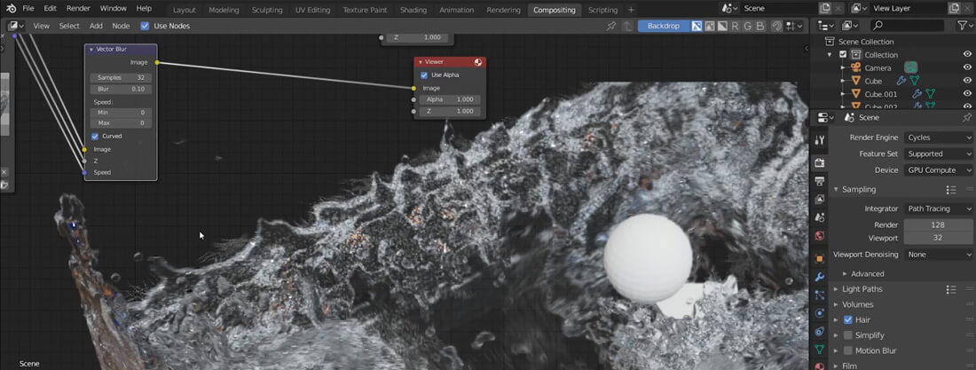 Fluid Effects Simulations Water 3D VFX