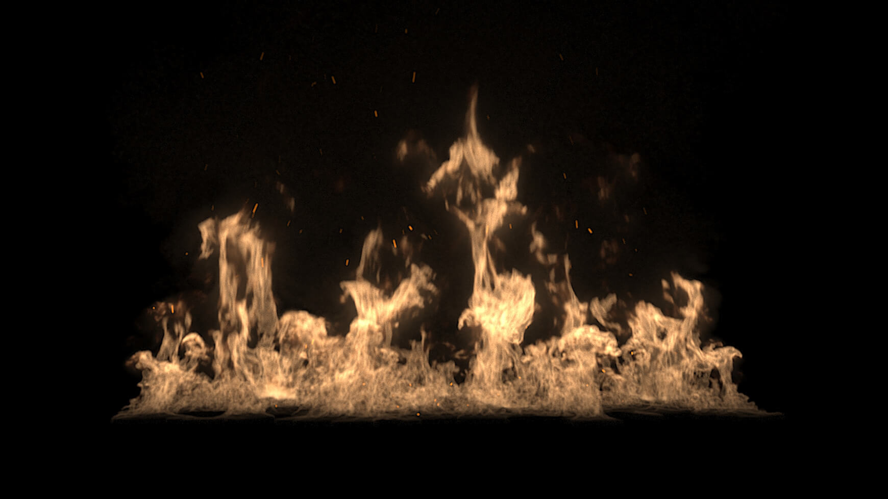 VDB Fire VFX 3D Asset Animated