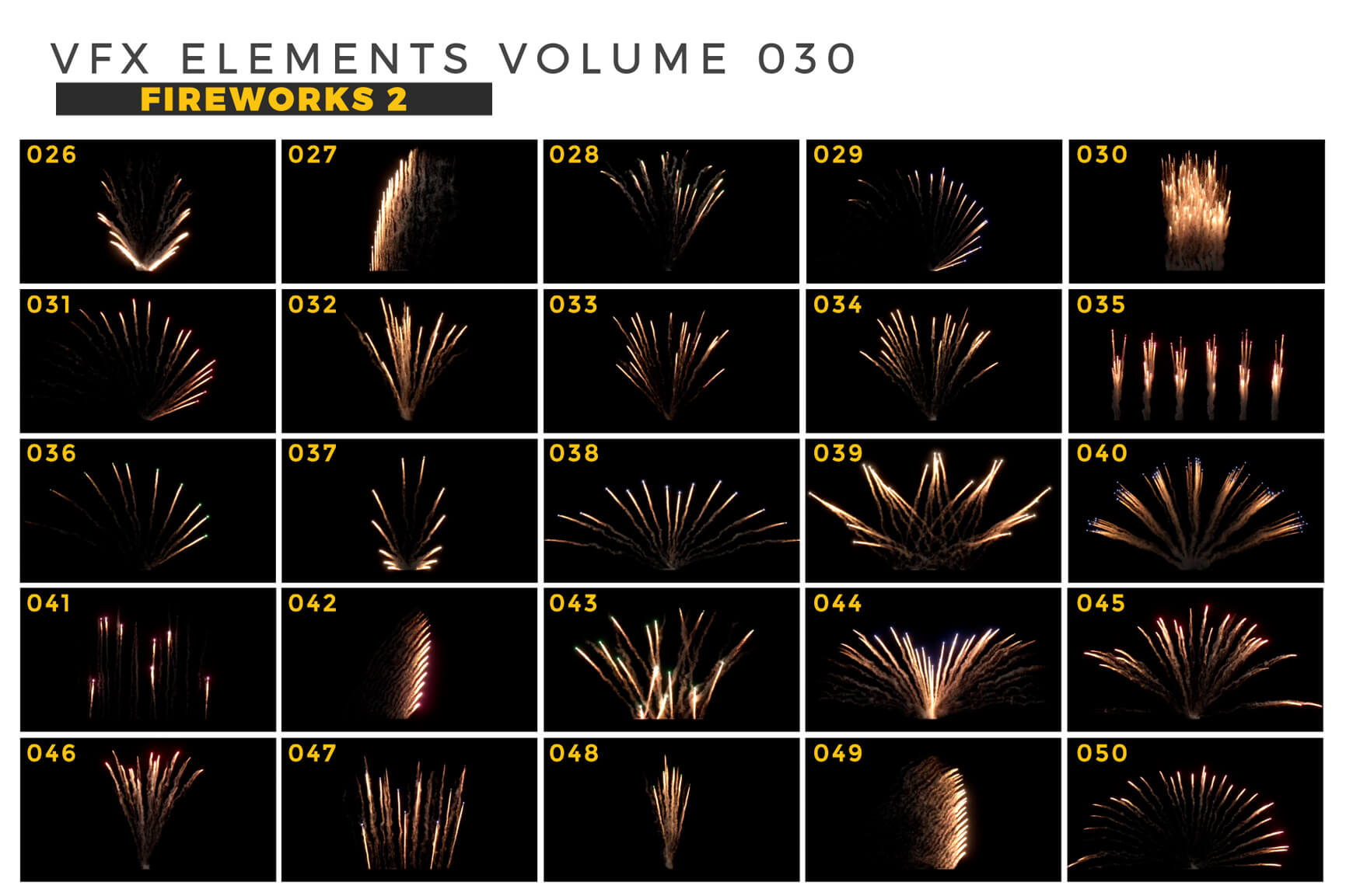 VFX Elements Fireworks 2 Quick Guide