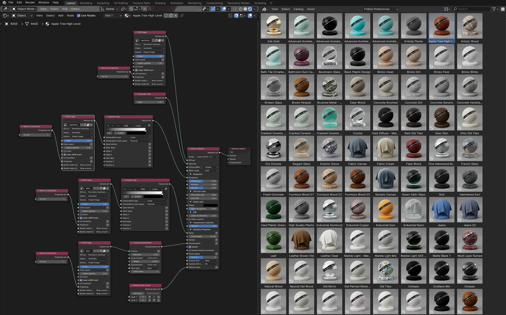 Octane Texture Pack 2 for Blender and Orbx Materials Architecture