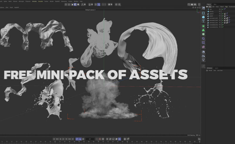 Free Mini Pack of 3D VFX Motion Graphics Design Elements