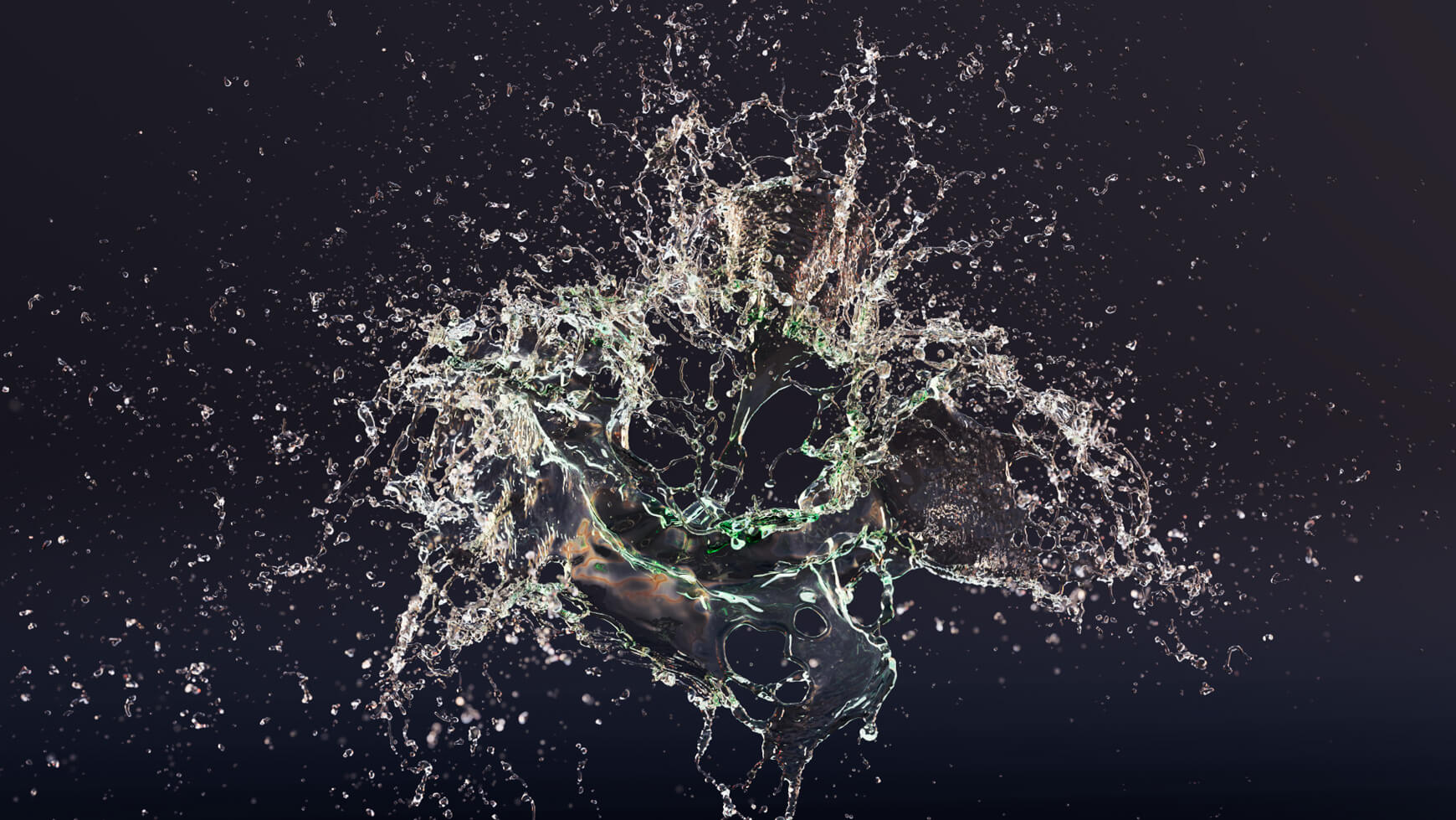 VFX Fluid Splashes 4 3D Animated Assets Liquid